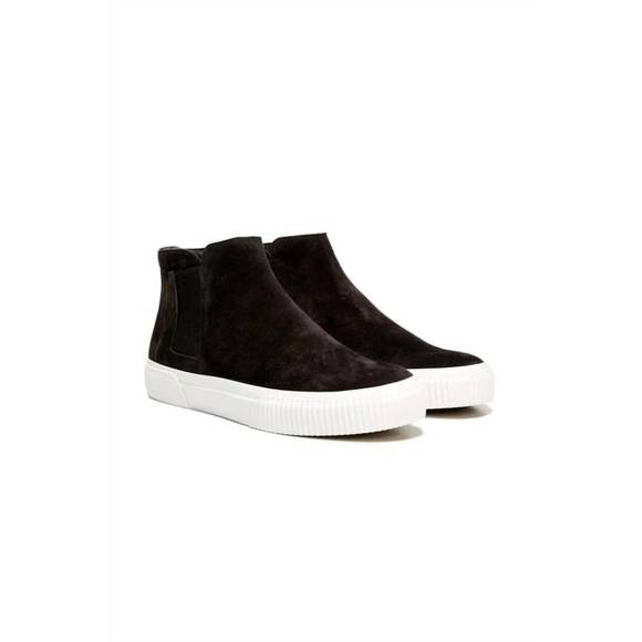 NEW VINCE women's kelowna sneaker in pewter sport suede - Picture 1 of 5